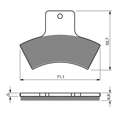 GOLDfren Brake Pads Off-Road Racing GF179 - K5 ( PR257 )