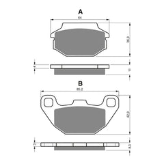 GOLDfren Brake Pads Off-Road Racing GF183 - K5 ( PR285 )
