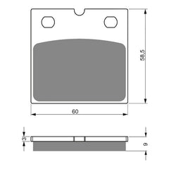 GOLDfren Brake Pads Sintered Sports GF197 - S3 ( PH86 )