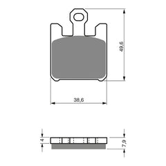 GOLDfren Brake Pads Sintered Sports GF200 - S3 ( PH328 )