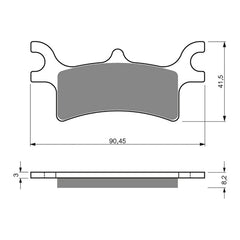 GOLDfren Brake Pads Off-Road Racing GF209 - K5 ( PR319 )