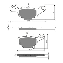 GOLDfren Brake Pads Off-Road Racing GF226 - K5 ( PR348 )