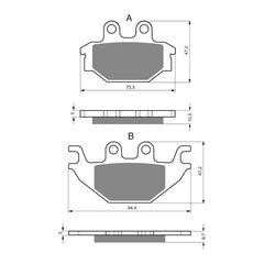 GOLDfren Brake Pads Sintered Sports GF230 - S3 ( P333 )