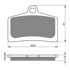GOLDfren Brake Pads GF233 - S3