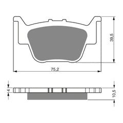GOLDfren Brake Pads Off-Road Racing GF243 - K5 ( PR330 )