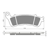 GOLDfren Brake Pads Sintered Sports GF257 - S3 ( PH340 )