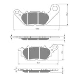 GOLDfren Brake Pads GF264 - S3 ( P404SC )