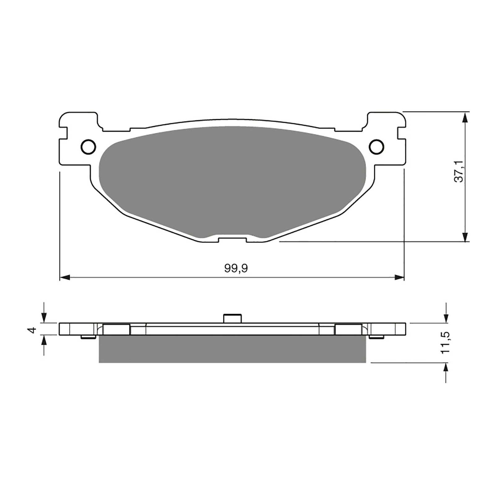 GOLDfren Brake Pads GF268 - S3