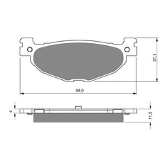 GOLDfren Brake Pads GF268 - S3
