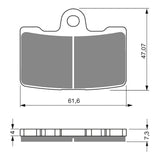 GOLDfren Brake Pads Sintered Sports GF269 - S3 ( PH395 )