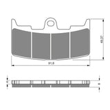 GOLDfren Brake Pads Sintered Sports GF270 - S3 ( PH305 )