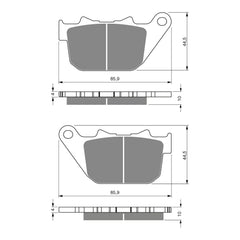GOLDfren Brake Pads Sintered Sports GF274 - S3 ( PH339 )
