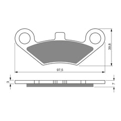 GOLDfren Brake Pads Sintered Sports GF284 - S3