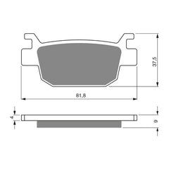 GOLDfren Brake Pads GF287 - S3