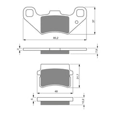 GOLDfren Brake Pads GF288 - K5