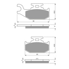 GOLDfren Brake Pads Off-Road Racing GF295 - K5 ( PR372 )