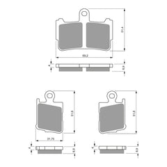 GOLDfren Brake Pads Sintered Sports GF298 - S3 ( PH431 )