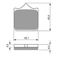 GOLDfren Brake Pads Sintered Sports GF304 - S3 ( PH438 )