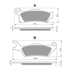 GOLDfren Brake Pads Off-Road Racing GF310 - K5 ( PR450 )