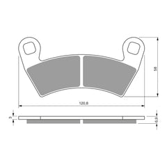 GOLDfren Brake Pads Off-Road Racing GF313 - K5 ( PR483 )