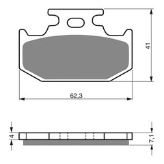 GOLDfren Brake Pads Off-Road Racing GF317 - K5