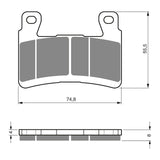 GOLDfren Brake Pads GF324 - S33