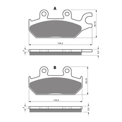 GOLDfren Brake Pads Off-Road Racing GF345 - K5