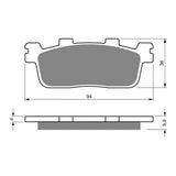 GOLDfren Brake Pads Sintered Sports GF355 - S3 ( P441 )