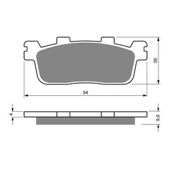 GOLDfren Brake Pads Sintered Sports GF355 - S3 ( P441 )