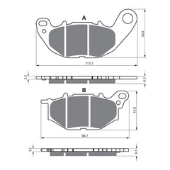 GOLDfren Brake Pads GF369 - GP5 - Indent