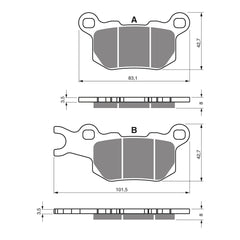 GOLDfren Brake Pads GF375 - K1