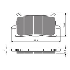 GOLDfren Brake Pads GF379 - K5