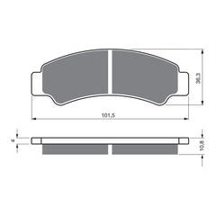 GOLDfren Brake Pads Off-Road Racing GF389 - K5