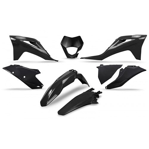 UFO Gas Gas EC/EC-F 21-23 Plastics Kit W/Headlight Shroud (BLK) (Will Become Ggkit703FE001)