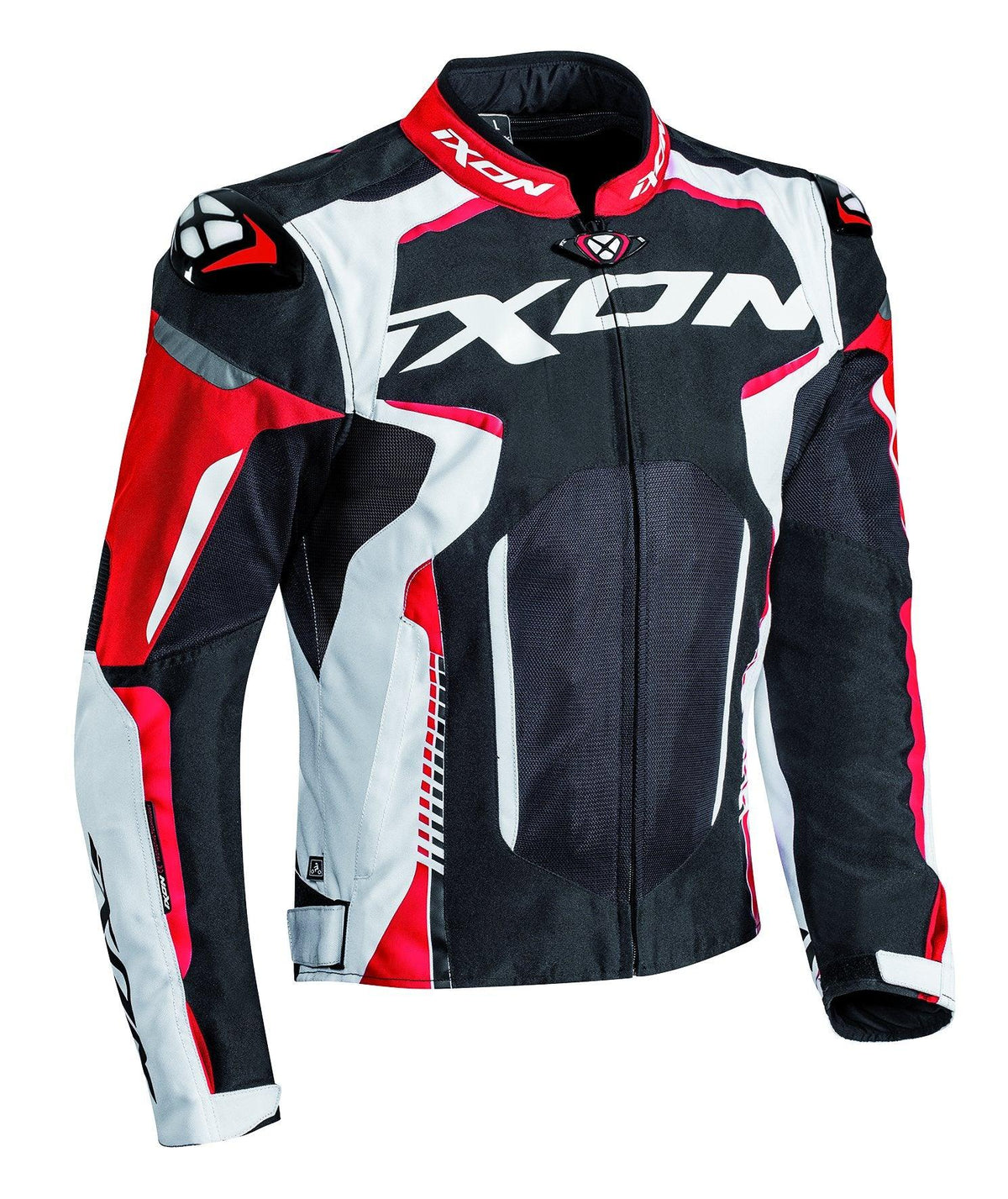 IXON GYRE JKT BLK/WHT/RED (XL)