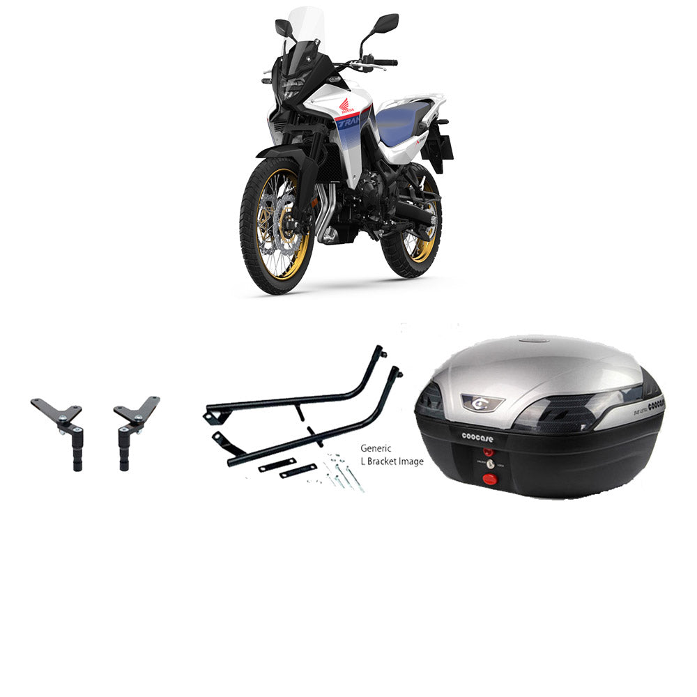 S48 Astra Silver Topbox Kit XL 750 (TRANSALP) 23-25 - H176S48BPSIL