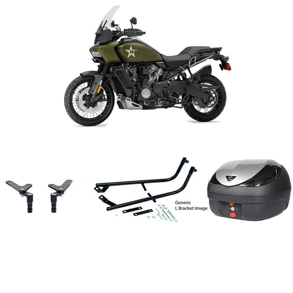 V36 Wizard Silver Topbox Kit HARLEY DAVIDSON PAN AMERICA 1250 21-23 - HA009V36BPSIL