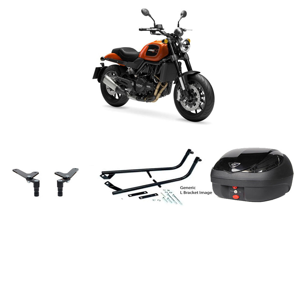 V36 Wizard Black Topbox Kit H-D X 500 24- - HA011V36BPBLK