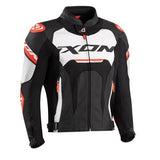 JACKAL LEATHER JACKET - WHITE/RED/BLACK