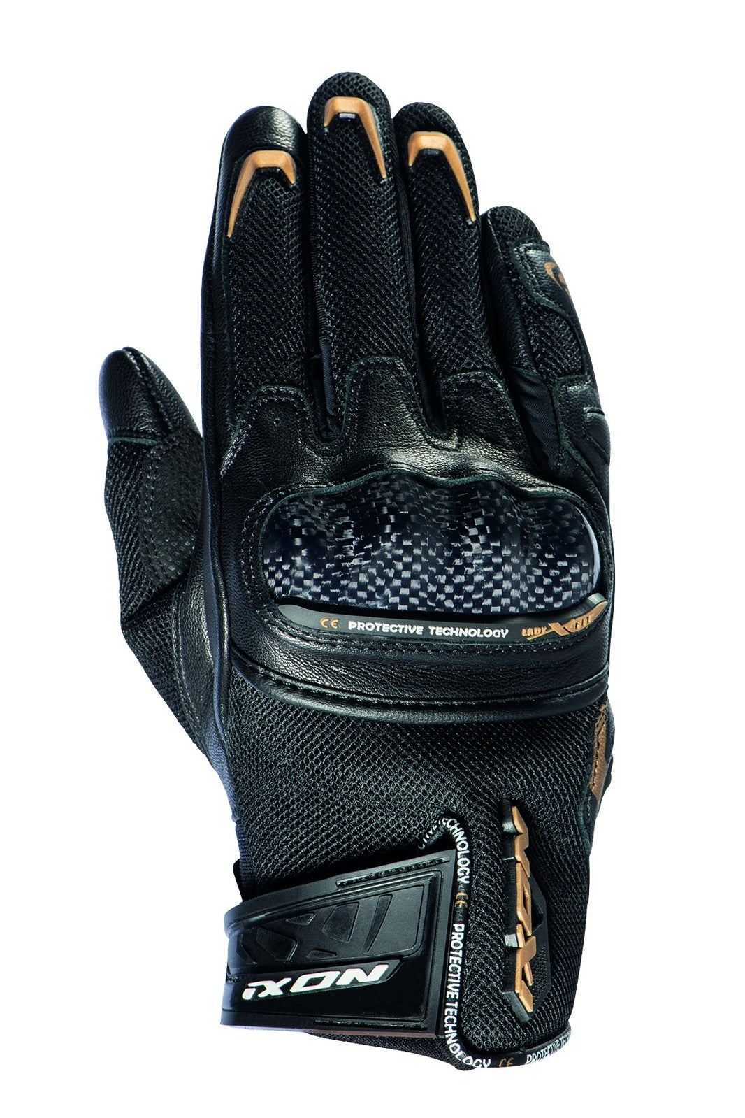 Ixon RS Rise Air Lady Glv (EN13594) Blk/gld