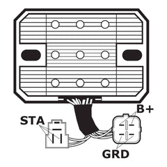 J&N Regulator Rectifier (230-58062) (AHRASU6018)