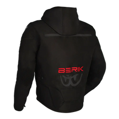 STAR HOODIE (BLACK / FLURO-RED)