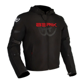 STAR HOODIE (BLACK / FLURO-RED)