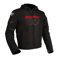STAR HOODIE (BLACK / FLURO-RED)