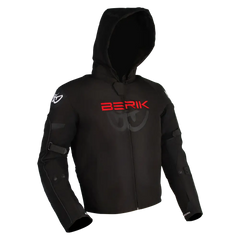STAR HOODIE (BLACK / FLURO-RED)