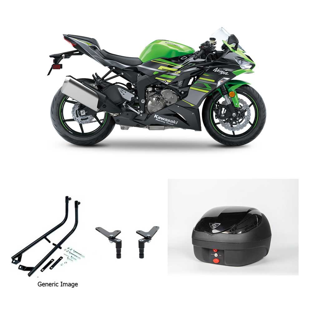 V36 Wizard Black Topbox Kit ZX-6R (636) 19-25 - K120V36BPBLK