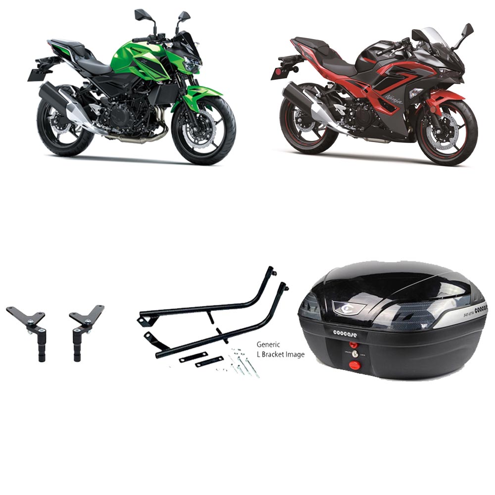 S48 Astra Black Topbox Kit NINJA 500 & Z 500 24-25 - K123S48BPBLK