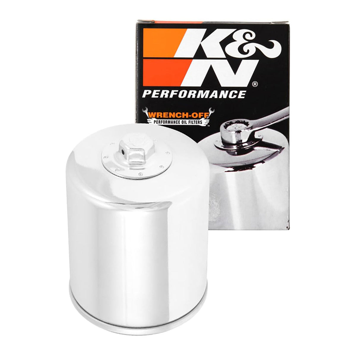 K&N OIL FILTER: H.D. V/ROD (CHROME)
