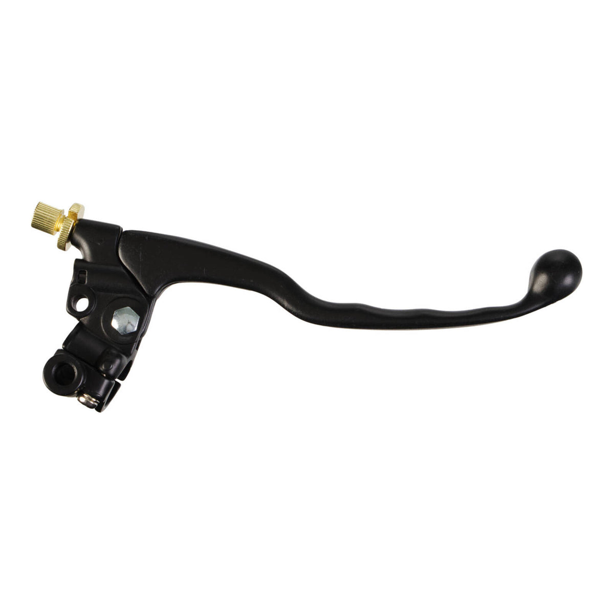 Whites Brake Lever Assembly - Black, with Mirror Mount