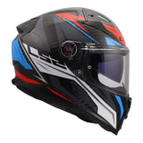 LS2 FF811 Vector II Carbon Savage Helmet - Blue / Red